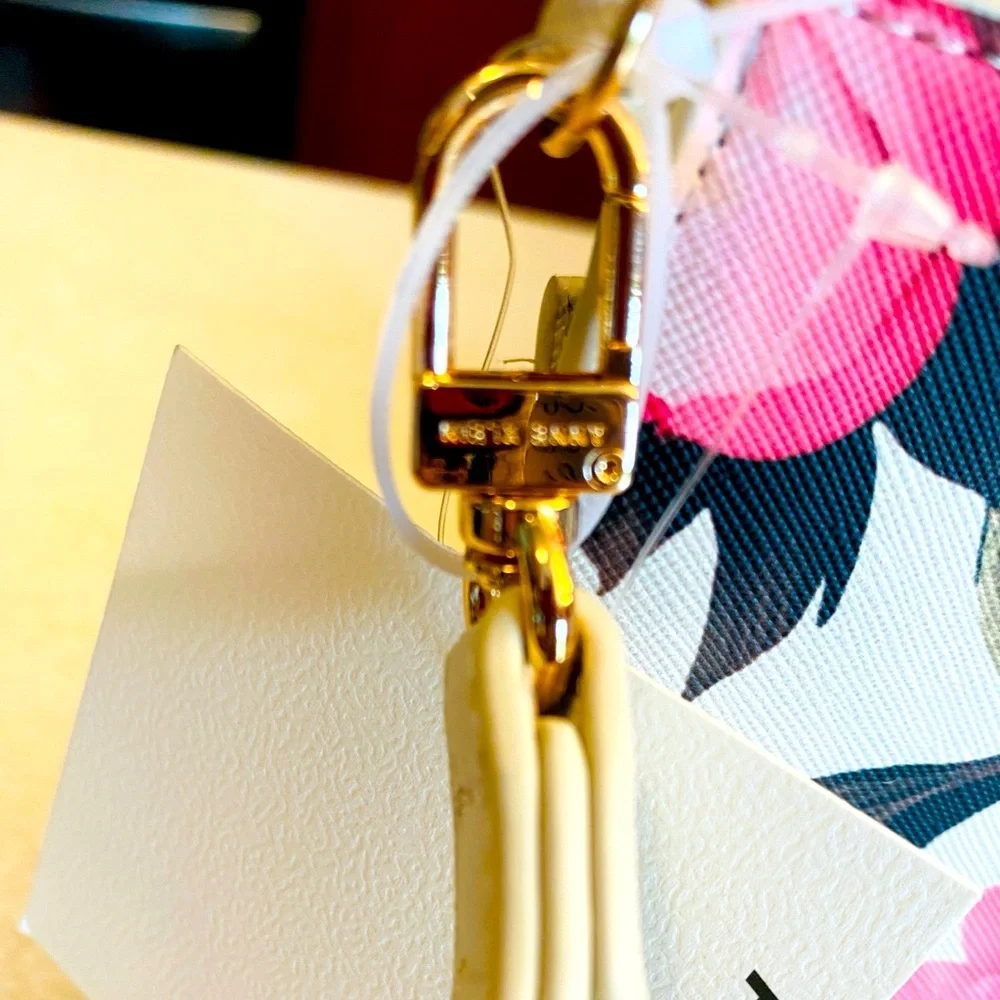 2 Piece: ANNE KLIEN 1) Floral & 1) Cream Wristlet Set, NWT